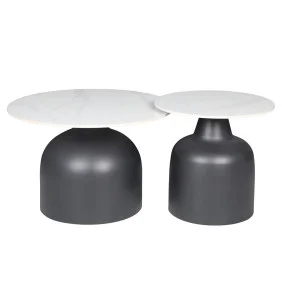 Журнальний столик MONTANA Білий глянець / Чорний (к-кт)