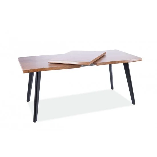 Стол обеденный раскладной FRESNO дуб / черный каркас 150(210)X90 FRESNODC150 12