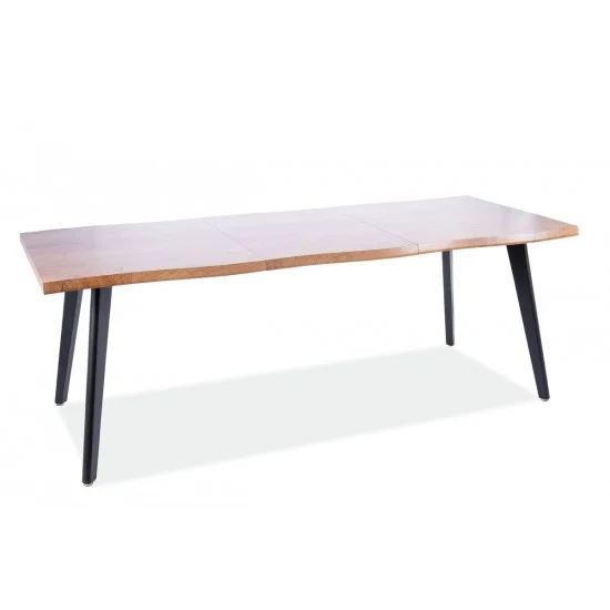 Стол обеденный раскладной FRESNO дуб / черный каркас 150(210)X90 FRESNODC150 13