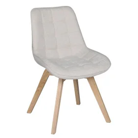 Стул LENY каркас дерево / Беж ткань оборот 180°