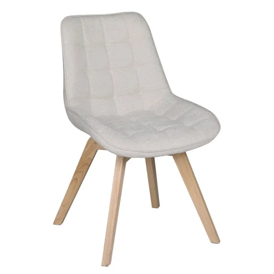 Стул LENY каркас дерево / Беж ткань оборот 180° 1