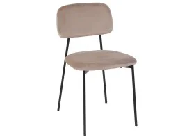 Стул кухонный MILO Черный каркас / Темный Беж