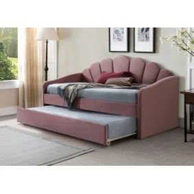 Кровать BELLA VELVET 90х200 античный розовый BELLAV90AR