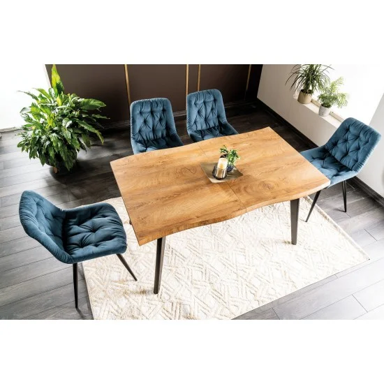 Стол обеденный раскладной FRESNO дуб / черный каркас 150(210)X90 FRESNODC150 14