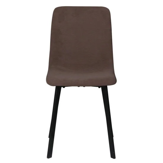 Стілець кухонний TIVO Чорний каркас / Світло-коричневий тканина 2