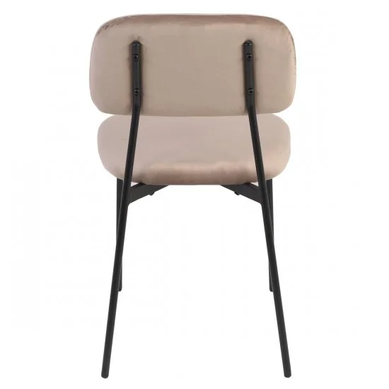 Стул кухонный MILO Черный каркас / Темный Беж 5