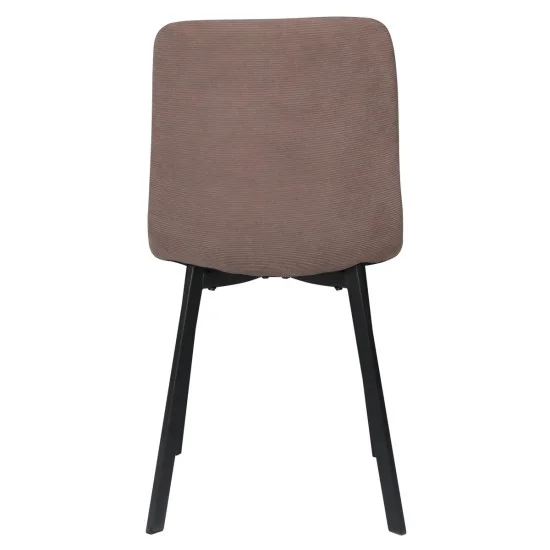 Стілець кухонний TIVO Чорний каркас / Світло-коричневий тканина 5