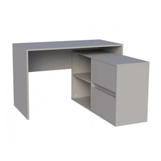 Cтіл письмовий кутовий TWIN K 120x60 Камінь Сірий 1