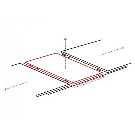 Стол обеденный раскладной FRESNO дуб / черный каркас 150(210)X90 FRESNODC150 5