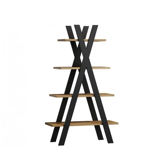Стеллаж TIPI дуб один / черный 136x80 TIPIDWC 6