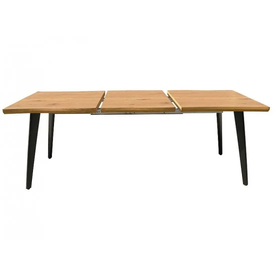 Стол обеденный раскладной FRESNO дуб / черный каркас 150(210)X90 FRESNODC150 11
