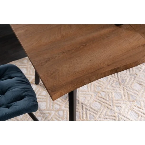 Стол обеденный раскладной FRESNO дуб / черный каркас 150(210)X90 FRESNODC150 3