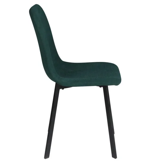 Стілець кухонний TIVO Чорний каркас / Зелений тканина 3
