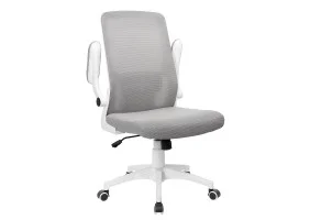 Кресло компьютерное ARIA серое/белый каркас
