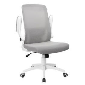 Кресло компьютерное ARIA серое/белый каркас