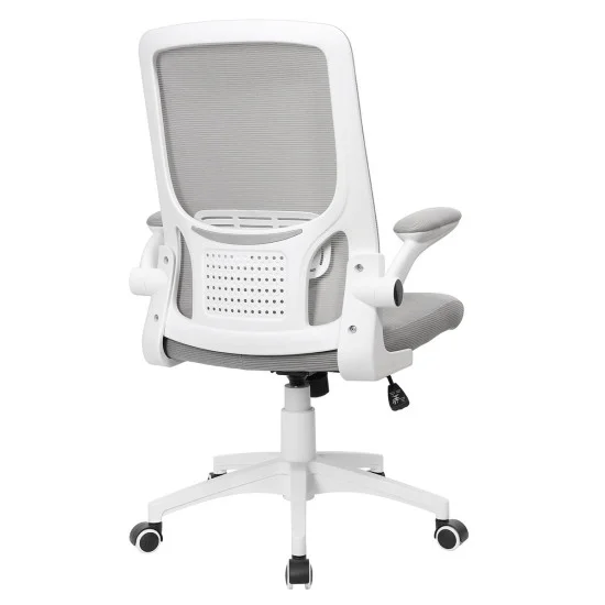 Кресло компьютерное ARIA серое/белый каркас 3