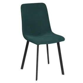 Стілець кухонний TIVO Чорний каркас / Зелений тканина