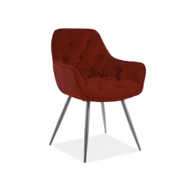 Стул CHERRY MATT VELVET 59 черный каркас / бордо CHERRYMVCBO
