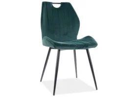 Стул ARCO VELVET черный каркас / зеленый BLUVEL78 ARCOVCZ