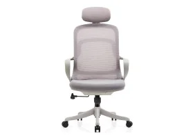 Кресло компьютерное COLE серое/серый каркас