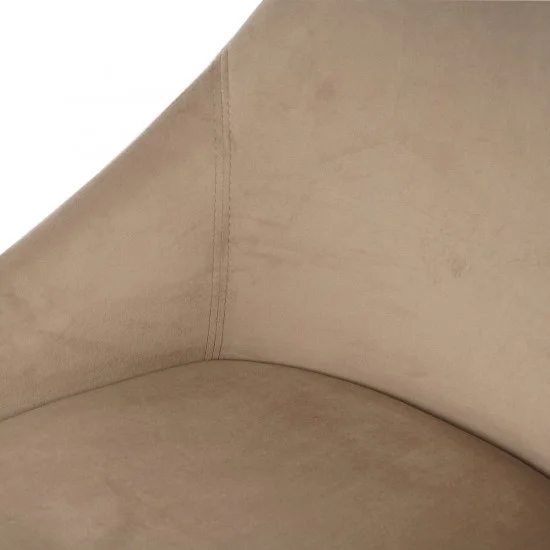 Стул кухонный PEPIO черный каркас/темно-бежевый велюр  6