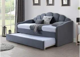 Ліжко BELLA VELVET 90х200 сірий BELLAV90SZ
