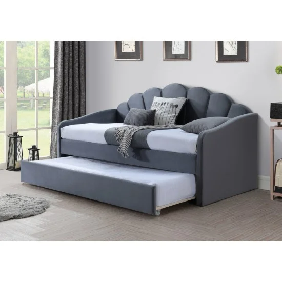 Ліжко BELLA VELVET 90х200 сірий BELLAV90SZ 1