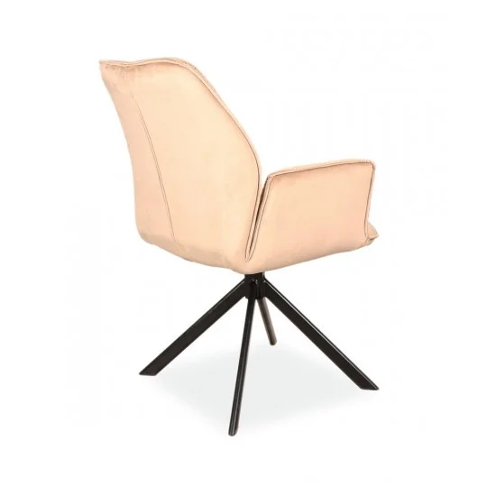 Стілець BOOGIE II VELVET чорний каркас / беж BOOGIEIIVCBE 8