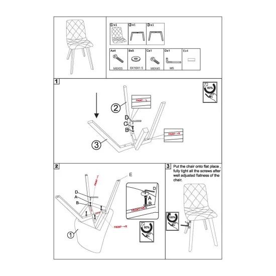 Стул ANETTE каркас дерево / Черный 7