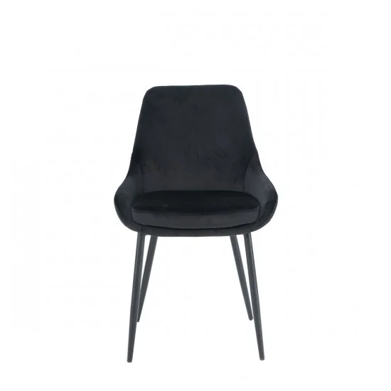 Стул кухонный HUGO черный каркас/черный 2