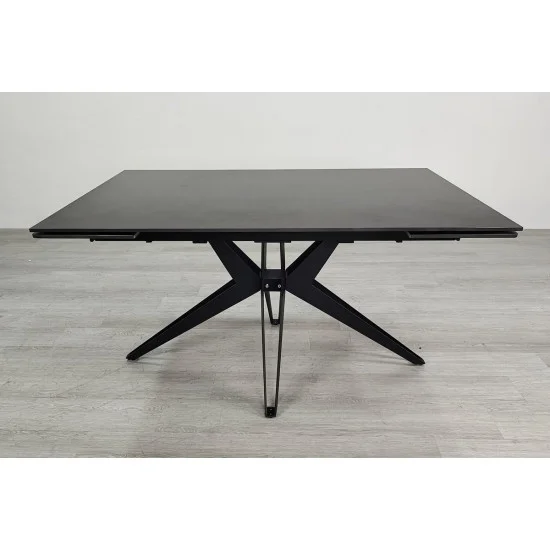 Стіл обідній розкладний VINCENT CERAMIC 140(200)*90 графіт мат/чорний 5