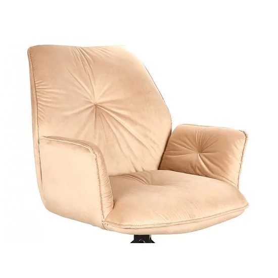 Стілець BOOGIE II VELVET чорний каркас / беж BOOGIEIIVCBE 3