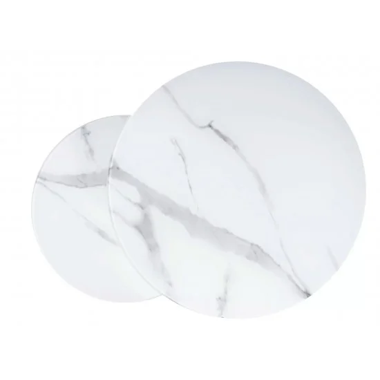 Журнальный столик ATLANTA C белый мат эф.мрамора / черный мат (комплект) ATLANTACBC 3