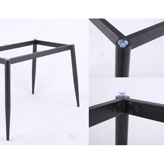 Стол обеденный SABA CERAMIC 130*70 серый глянец / черный каркас 6