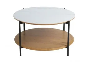 Журнальный столик IDAHO белый/дуб