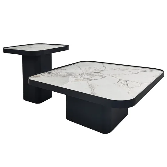 Журнальний столик MICHIGAN білий глянець/чорний (к-кт) 1