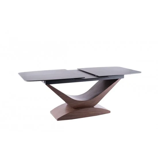 Стіл DOLCE CERAMIC сірий мармур / горіх 180(240)X95 DOLCESZOR180 8