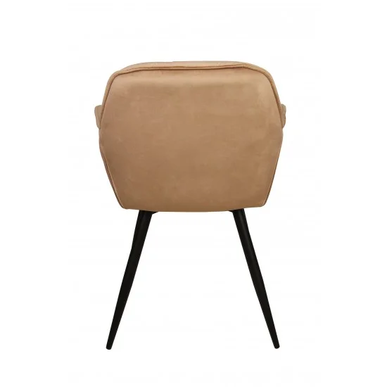 Стул кухонный MAGIC черный каркас / бежевый велюр  3