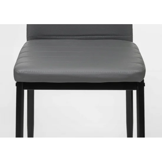 Стілець DC-105 чорний/сірий 3