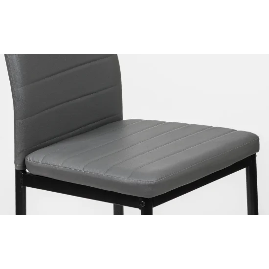 Стілець DC-105 чорний/сірий 4