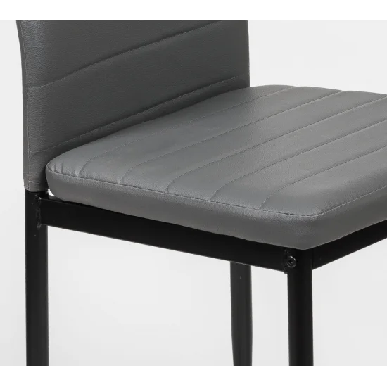 Стілець DC-105 чорний/сірий 5