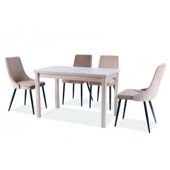 Стул PIANO B VELVET черный каркас / беж BLUVEL 28 PIANOBVCBE 10