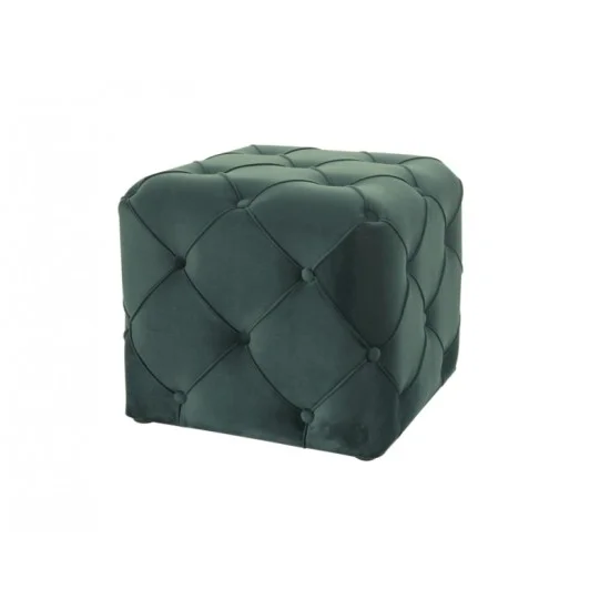 Пуф AVIVA K VELVET зелений BLUVEL 78 / венге AVIVAKV78W 1