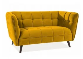 Диван CASTELLO 2 VELVET карі BLUVEL 68 / венге CASTELLO2V68