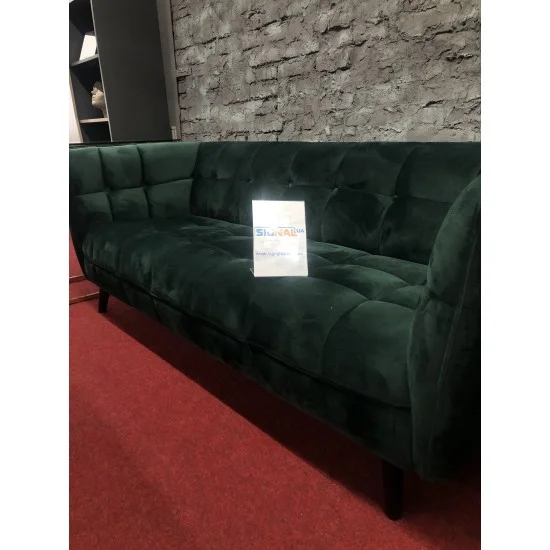 Диван CASTELLO 3 VELVET зеленый BLUVEL 78 / венге CASTELLO3V78 4