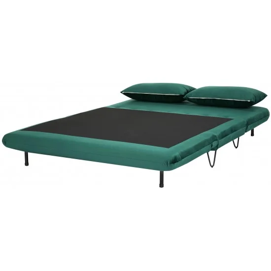 Диван ZENIA VELVET зелений TAP.189 / чорний ZENIAVZ 7