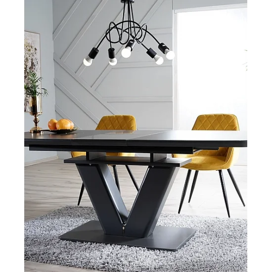 Стул LINEA VELVET черный каркас / карри BLUVEL 68 LINEAVCCU 2