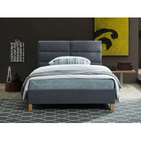 Односпальная кровать SIERRA VELVET 120x200 цвет серый / дуб TAP.150 SIERRAV120SZD