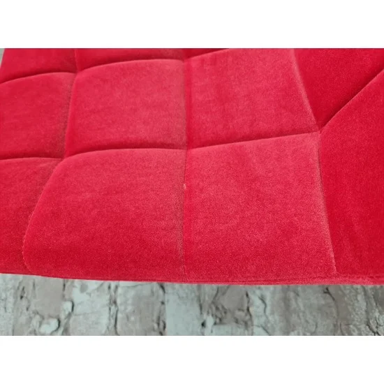 Стул MILA MATT VELVET 59 черный каркас / бордо MILAMVCBO 8