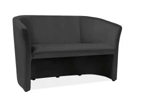 Диван TM-2 VELVET черный Черный / венге TM2V19